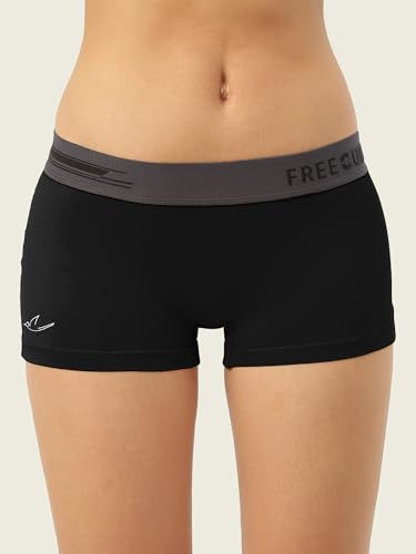 Image of Freecultr Women's Underwear Antibacterial Micromodal Airsoft | Boy Shorts | Ultra-Comfortable Sweat-Wicking & Skin-Friendly Fabric | No Irritation No Itching Stretchable & Breathable