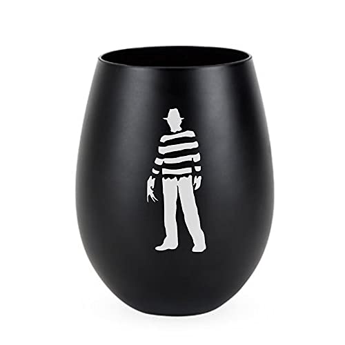 Etchpress Halloween Wine Glass, Serial Killer Gifts, Black Engraved Wine Glass #TOP1