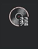 Giradiscos 33-45-78 Para Músicos Productores DJs: Cuaderno punteado, Carta (21,59 x 27,94 cm), 120 páginas, papel crema, cubierta mate