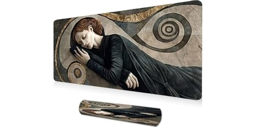 Tapis de souris XXL femme endormie une idée cadeau originale pour collègue et passionné de jeu