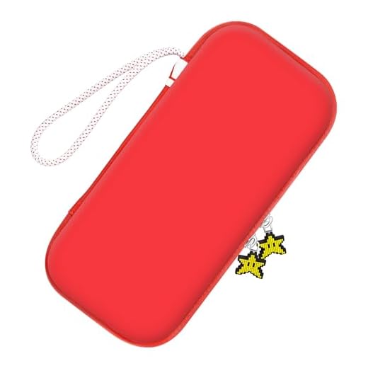 PALPOW Funda Switch Compatible con Nintendo Switch/OLED/Lite, Estuche Switch Portátil con 10 Cartuchos de Juego, Case Switch para Mario Fans - Wonder Rojo