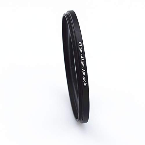 Image of 67mm to 43mm /67mm-43mm Step-Down Ring Filter Adapter for All Brands UV,ND,CPL,Metal Step-Down Ring Adapter
