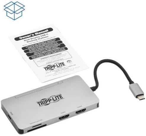 Tripp Lite Hub USB-C Docking Station 2 HDMI 4K 60Hz, 8 Puertos, 100W PD miniatura 7