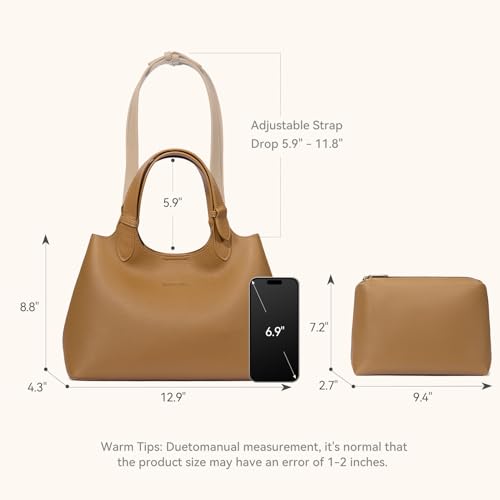 Image of BOSTANTEN Satchel Purses for Women Trendy Slouchy Bags Vegan Leather Shoulder Bag Designer Purses with Adjustable Strap