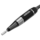 AIRSEE Handpiece for E8 Electric Nail Drill, Aluminum Alloy Handpiece Low Heat Low Noise Low Vibration for Handling Black