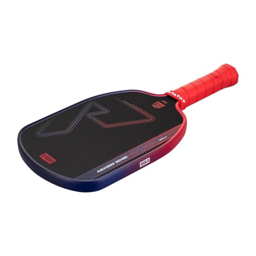 Image of JOOLA Agassi Edge Heat Vision 16mm Pickleball Paddle - Ignite Blaze Red (Global)