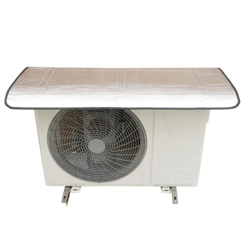 Bâche de protection pour climatiseur argentée pour garder votre balcon propre en hiver