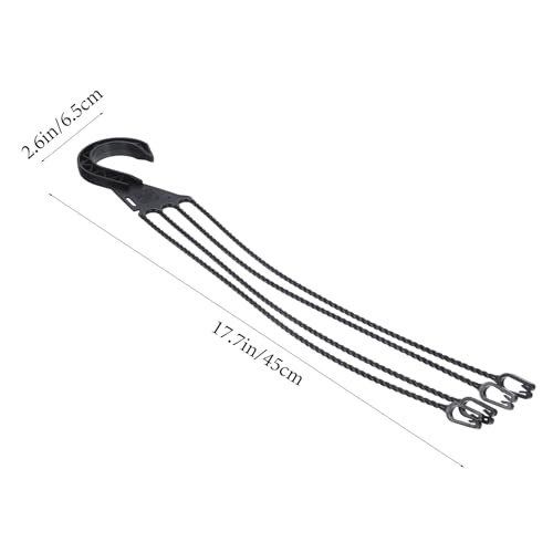 Happyyami Hanging Basket Hooks Plastic Flower Pot Hangers 5 Pack for Balcony Terrace Indoor Outdoor Planter Holders Easy Installation Durable Design - Image 3