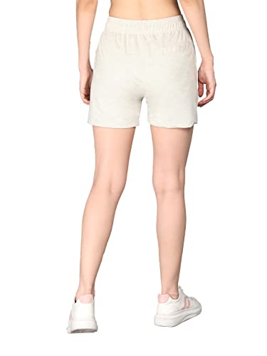 Image of CHKOKKO Women's Regular Cotton Regular Fit Plain Shorts for Women