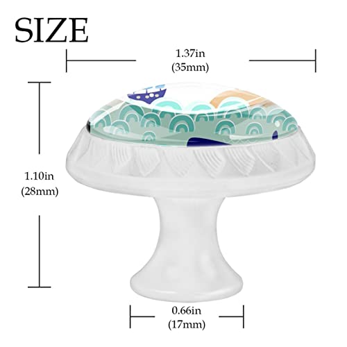 Boutons de commode baleine et étoile de mer en lot de 12 - 5
