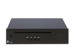Pro-Ject CD Box E Ultra Compact Entry Level CD Player with Real Red Book CD-DA Drive, Black