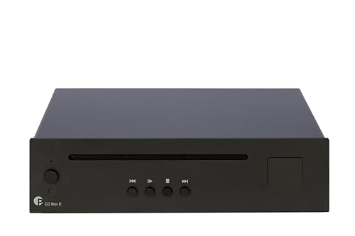Pro-Ject CD Box E Lecteur CD Ultra Compact pour débutant avec véritable Lecteur CD DA Red Book Noir