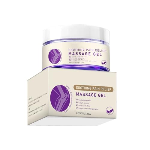 Gel de Masaje Analgésico, Crema de Rápida Absorción para Dolores Musculares y Articulares, Contiene para Espalda, Cuello, Hombros, Rodillas y Recuperación Deportiva
