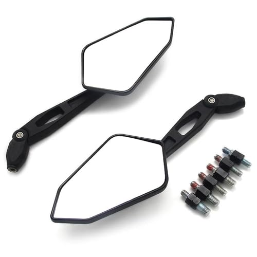 Espejo retrovisor de moto universal compatible con Honda NX650 CBF125 CBF250 CBX 7