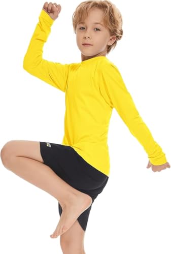 Boy Long Sleeve Rash Guard Shirt UPF 50+ Sun Protection Rashguard Swim Shirt4