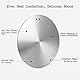 22cm Edelstahl Induktions Adapterplatte mit Hitzebeständigem Griff, Hitze Diffusor Induktions Platte Hitzeverteiler Ringplatte für Gas/Elektro/Induktions Kocher