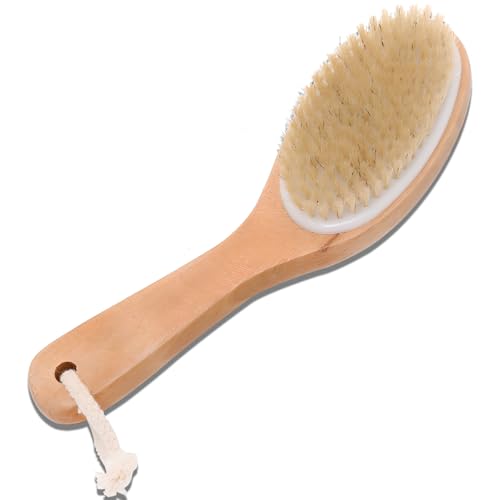 Natural Wooden Dry Brush for Exfoliating Skin