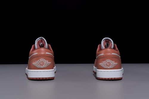 Image of Nike Jordan 1 Low Women Pure Platinum /Sky J Orange DC0774-080 - Size 11w