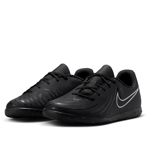 Nike Jr. Phantom GX 2 Club Little/Big Kids' IC Soccer Shoes (FJ2606-001, Black/Black)2