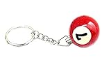 Inception Pro Infinite Pool Billiards - Llavero de bola de billar con número, hombre, carambola, mujer, número 7, idea de regalo de cumpleaños y Navidad, unisex
