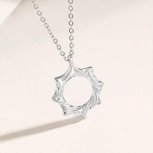 Sun and Moon Necklace for Couples Matching Friendship Necklace North Star Crscent Necklace Pendant Silver Best Friend BFF Necklace for 2 Dainty Birthday Lover Gift Jewelry 2Pcs Set4