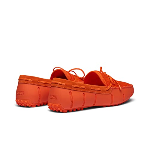 SWIMS Mens Loafers, Braided Lace Lux Driver Shoes for Men, Casual Beach Loafer, Comfortable Summer Shoe, Stylish Lightweight Walking Footwear, Quick Dry Eco Friendly (SWIMS Orange,15)3