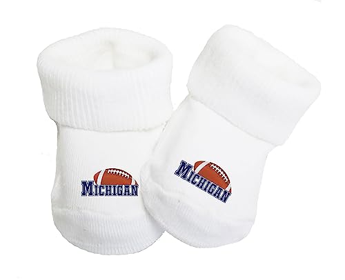 Future Tailgater Baby Toe Bootie Socks for Michigan Fans