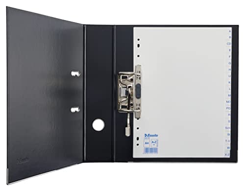 Leitz Esselte Register für A4, 20 Trennblätter, Taben mit alphabetischem Aufdruck A-Z, Blau/weiß, Robuster Kunststoff, 100144