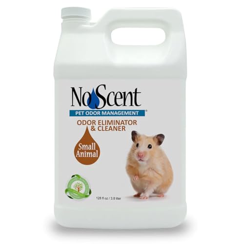 Image of No Scent Small Animal Guinea Pig Cage Cleaner | Hamster & Rabbit Habitat Pet Odor Spray (128 Fl Oz / 3.8 Liter)