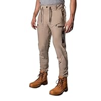 Bad Workwear Women's Womens Next™ Waterproof Elastic Waist Cuffed Work Pants, Khaki, 10