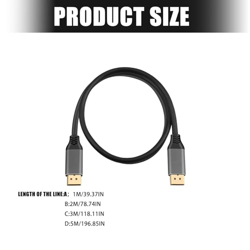 Câble DisplayPort 1.4 8K pour setup gaming et télétravail