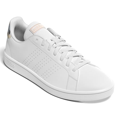 Image of adidas Womens Advantage Lace Up Sneakers Shoes Casual - White
