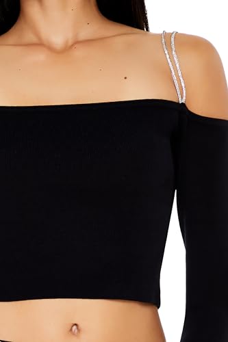 Forever 21 Women's Asymmetrical Sweater-Knit Crop Top3