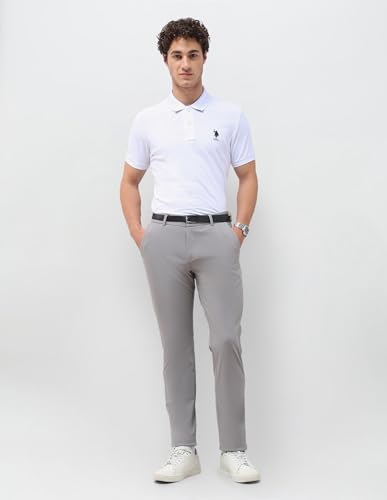 Image of U.S.Polo Association Knitted Denver Slim Fit Trousers
