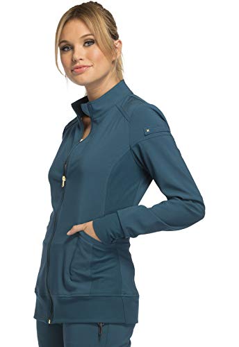 Cherokee Scrub Jackets For Woman with Zip Front, 360° Stretch Fabric - CK303