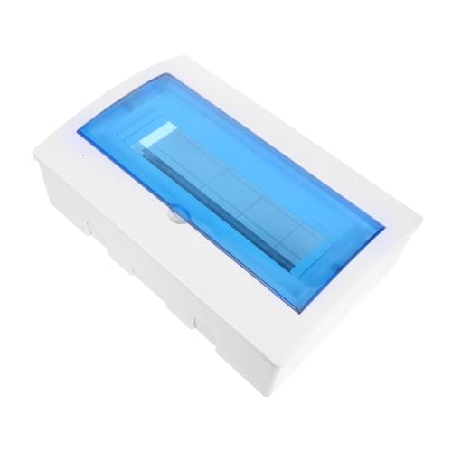 Vaguelly Caja de Distribución Eléctrica Resistente Exterior Caja Plástica para Disyuntores Vías con Riel Din Protector para Uso Residencial y Comercial