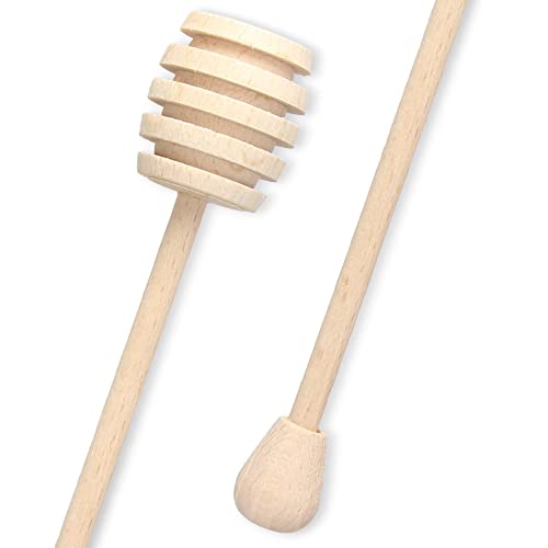 Pałeczka do Miodu Marmolady Dżemu Syropu Nektaru Drewniana Nabierka Nabieranie Łyżka Pałka 18 cm Miodownik Czerpak Patyczek Mieszadełko Pałeczka Dozownik Drewniany Deserowy Miodziarka Miód