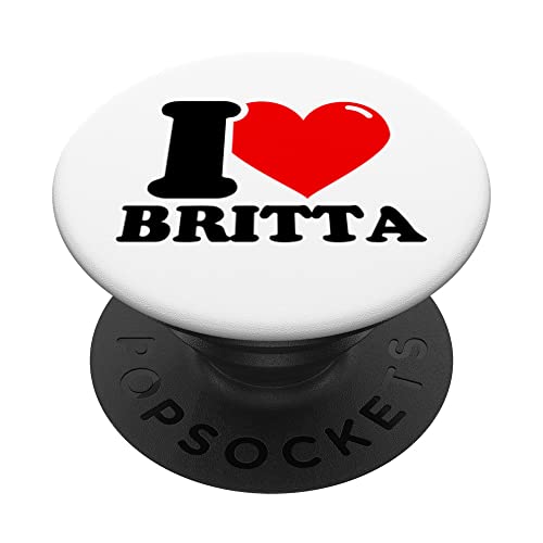 I LOVE Britta PopSockets Swappable PopGrip, Black