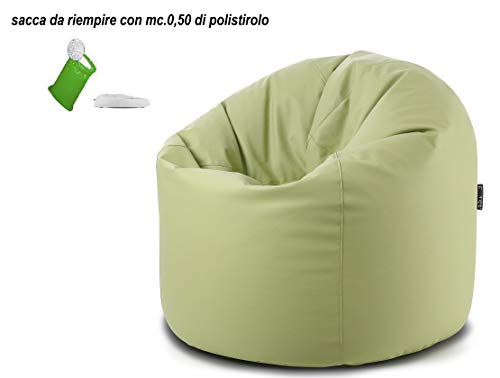 XXL Lime Sacco Pouf Vuoto Senza POLISTIROLO