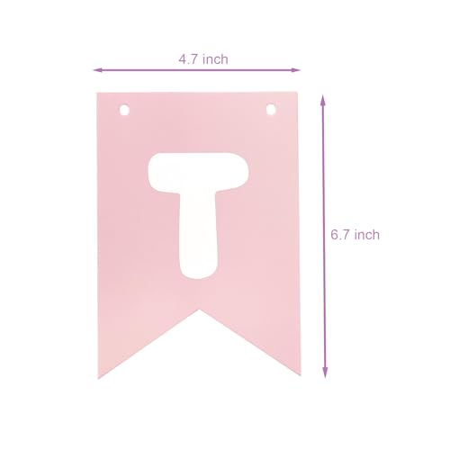 Image of Runhiskii Pastel Happy Birthday Banner, Rainbow Birthday Bunting Sign for Women Girls Boys Birthday Party Decorations, Reusable Girls Party Backdrop Light Pink Blue Purple Yellow