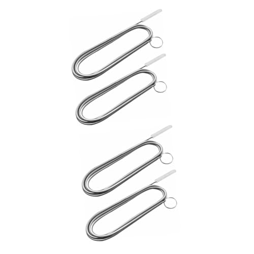 Balacoo 2sets Cleaning Tools Kitchen Kitchen Sink Drain Opener Drain Cleaning Brush Sink Cleaner Silver Stainless Steel Spring 2pcs*2