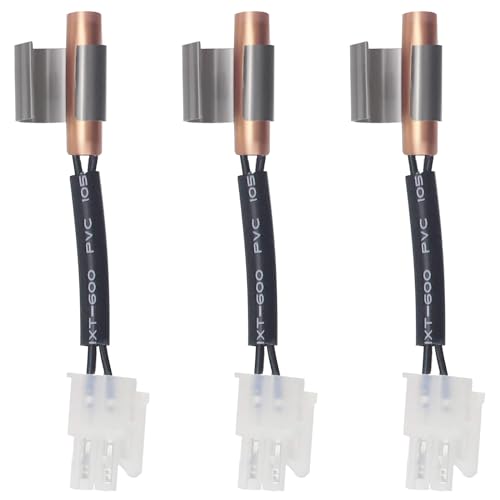 Termistor W10383615 de refrigerador con clip compatible con AP6020675 y PS11753994, pack de 3 2