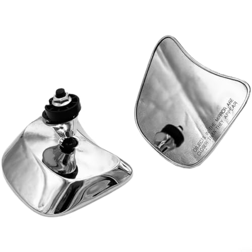 Rétroviseurs ronds moto en aluminium noir pour filetage droit Glide 2024