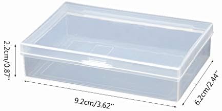 zhiwenCZW 2pcs Transparent Plastic Box Playing Cards Container Poker Card Storage Case