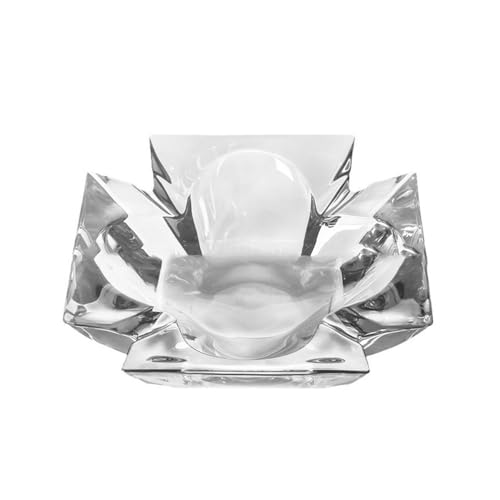 Cendrier Cendrier en verre épais Transparent, décoration de la maison, du salon, du bureau, des cigarettes et des cigares