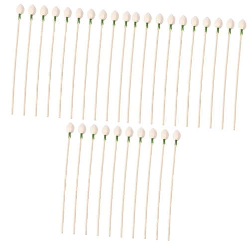 IMIKEYA 30pcs Wavy Rattan Flower Sticks for Diffuser Natural Diffuser Sticks Decorative Fragrance Replacement for Home Office and Events