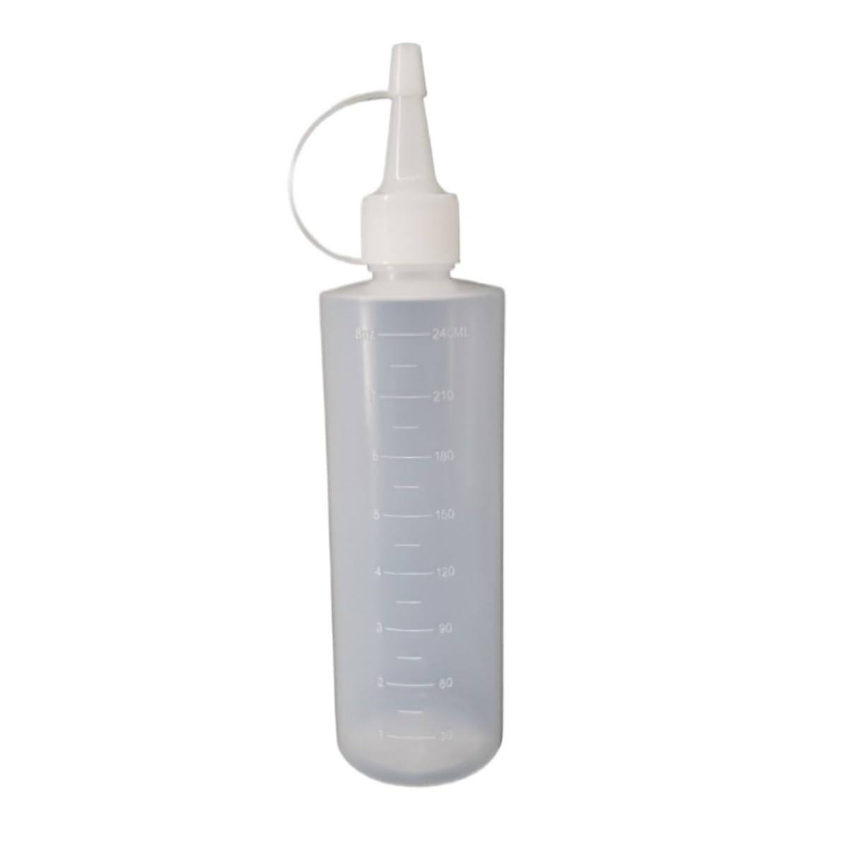Ketchup Spender Gebänderte Scharfe Öffnung, Transparente Kunststoff-Flüssigkeitsquetschflasche, Soßenflasche, Quetschsoßenflasche, 5-teiliges Set Ölflasche(50ml)