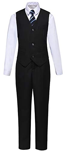 Boys Suits Kids Vest and Pants Set Formal Wear Outfit Suit for Wedding Size 12