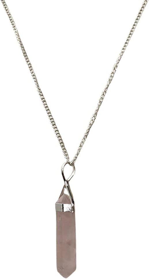 VIE Double Point Pencil Pendant, Silver Chain