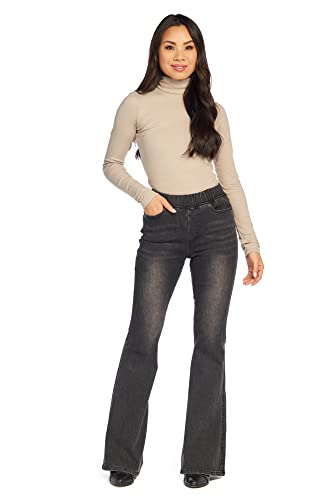 Mud Pie Sicily Womens Flare Jeans, Medium, Black #TOP4